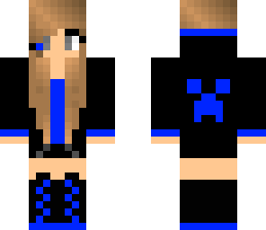 blue gamer girl