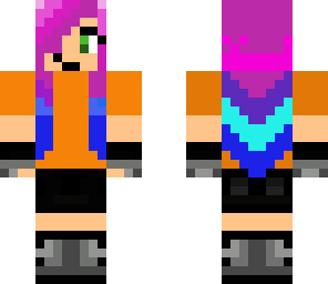 rainbow hair girl