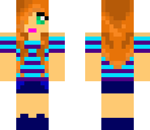 striped girl