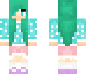 colorful cute girl