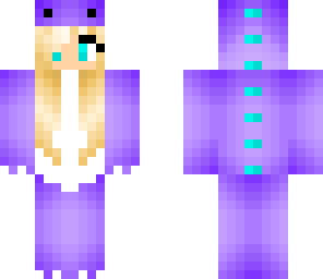 dino girl purple