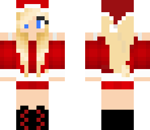 cute blonde christmas girl