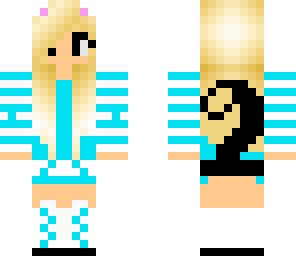 blue cat girl