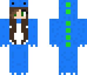 blue girl dino