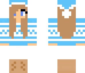 santa blue sweater