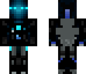 black ender droid blue
