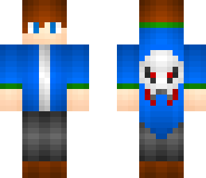blue skull jacket boy