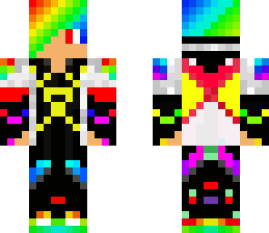 rainbow boy skull
