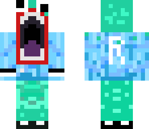 blue crazy man