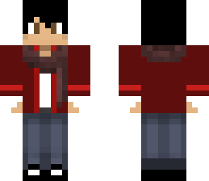 winter red coat