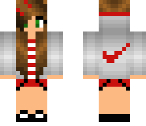 red nike girl