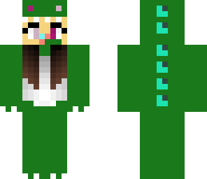 green dino girl