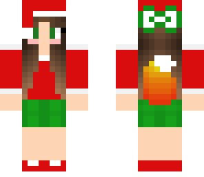 christmas fox girl