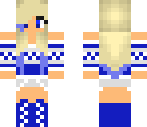 winter girl blue