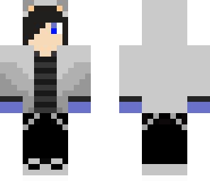 kitty man with blue mittins