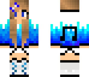 blue headphones girl