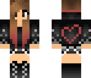 red heart girl