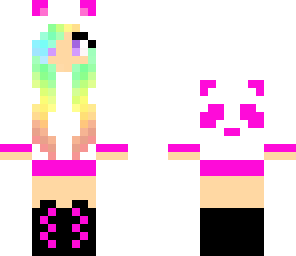 rainbow panda girl