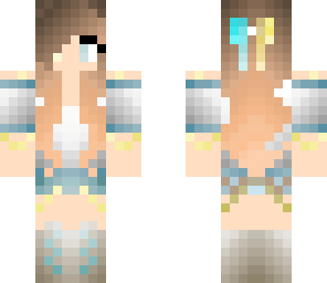 blue and gold gamer girl