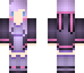 purple anime girl