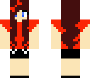 girl with red bow