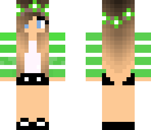 green flower girl