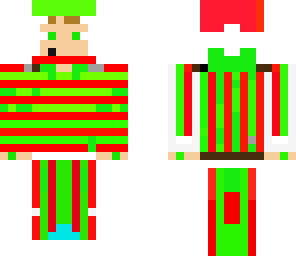 red and green