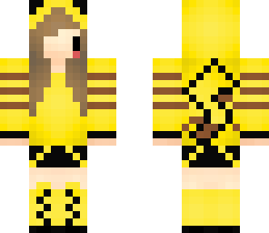 chibi pikachu hoodie girl
