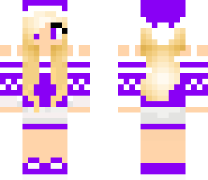 purple santa girl