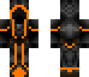 orange robed figure