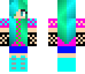 weird colorfull skin