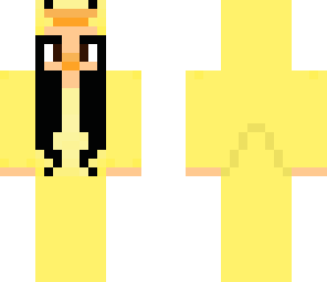 zuzu with a duck costume