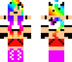 rainbow cat girl