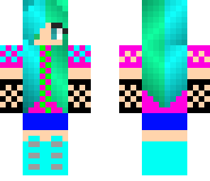 weird colorfull skin