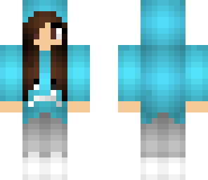blue hoodie girl
