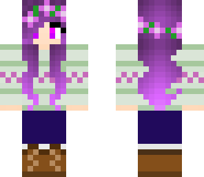 casual christmas purple girl
