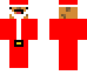 skilled's christmas cookie with beard