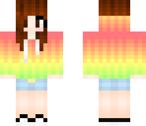 rainbow hoodie girl