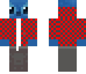stitch in a red jacket 