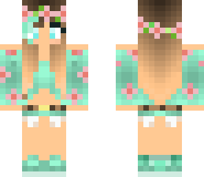 mint green flower girl