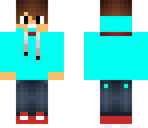 awesome teenager with blue