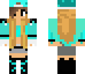 blue skater girl