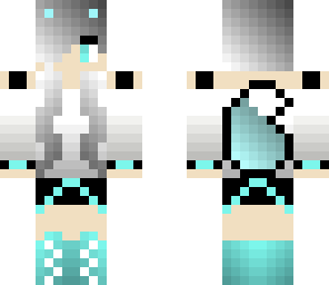 female ice wolf girl