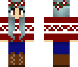 holiday sweater girl