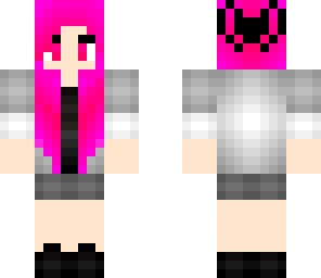 neon pink haired girl