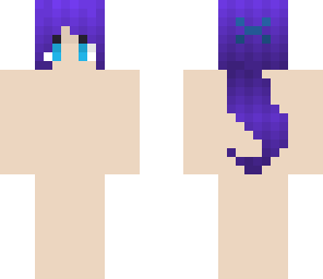 purple ponytail -hair collection