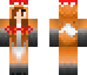christmas fox girl