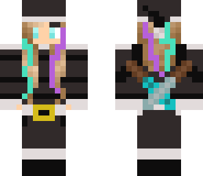 dyed ninja santa girl