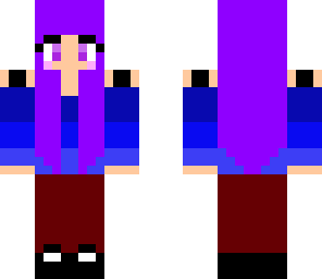 purple haired girl