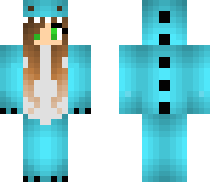 blue dinosaur girl
